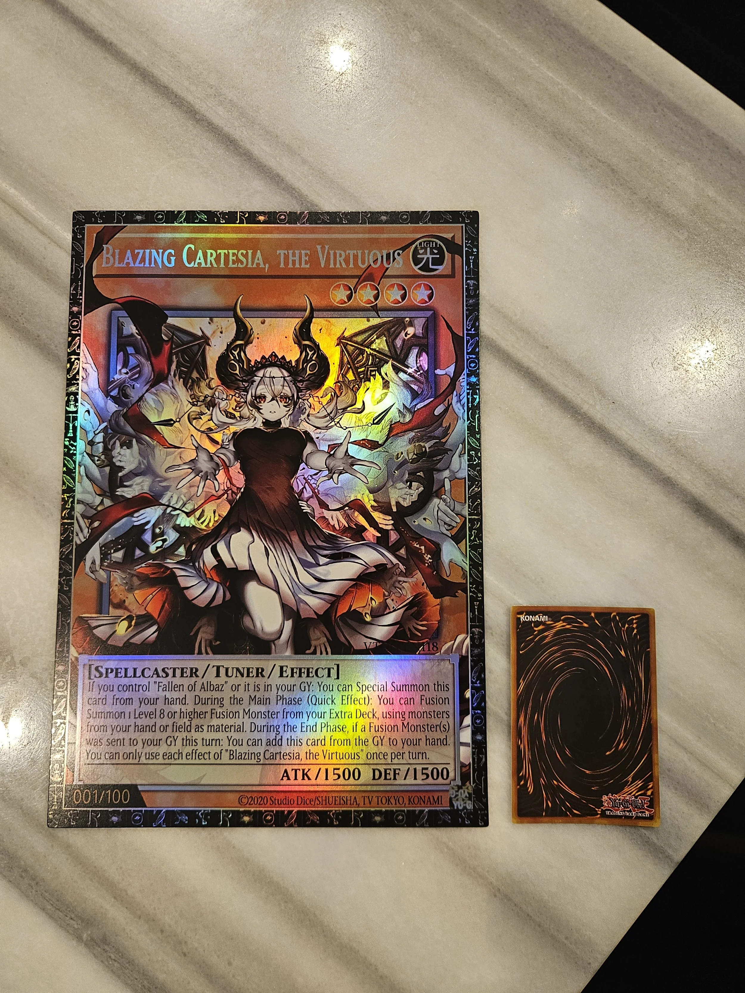 Blazing Cartesia the Virtuous (RA04 Art) - JUMBO Oversized Card
